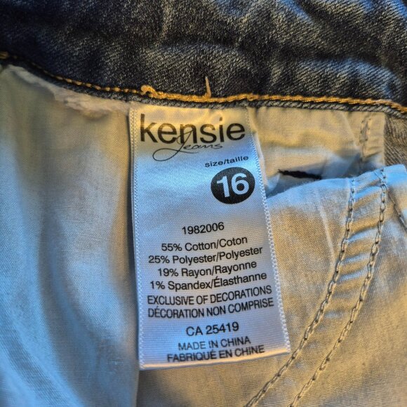 Kensie Ankle Blue Jeans Size 16 - Picture 11 of 13